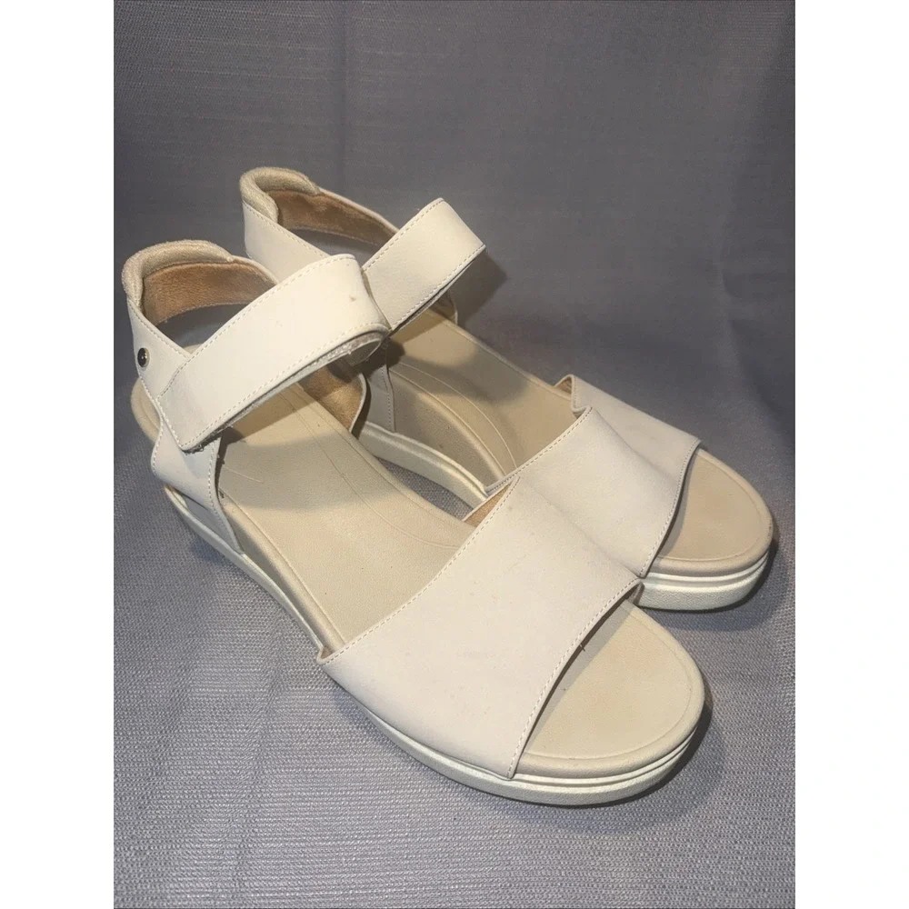 Dr. Scholls Women's SAMM Strappies Sandal Size 9.5 Tan Wedge‎ Heel